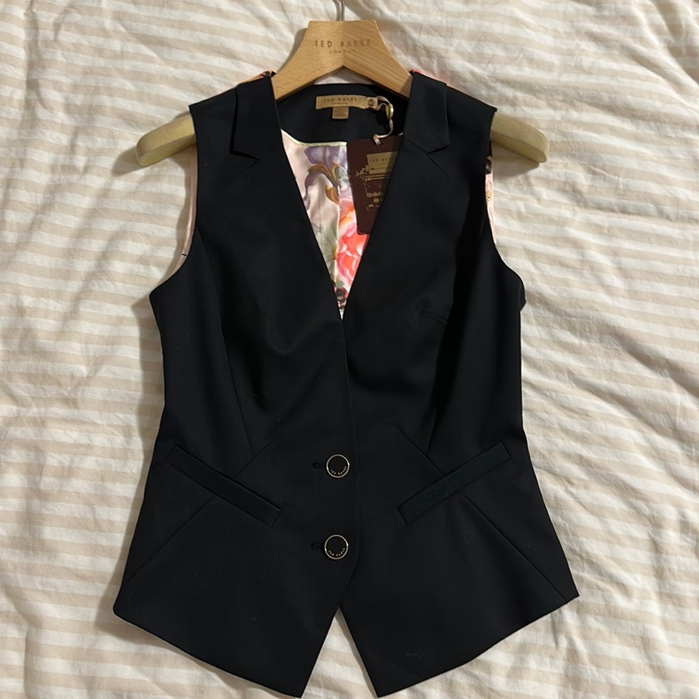 Ted Baker Floral Suit Waistcoat / Vest